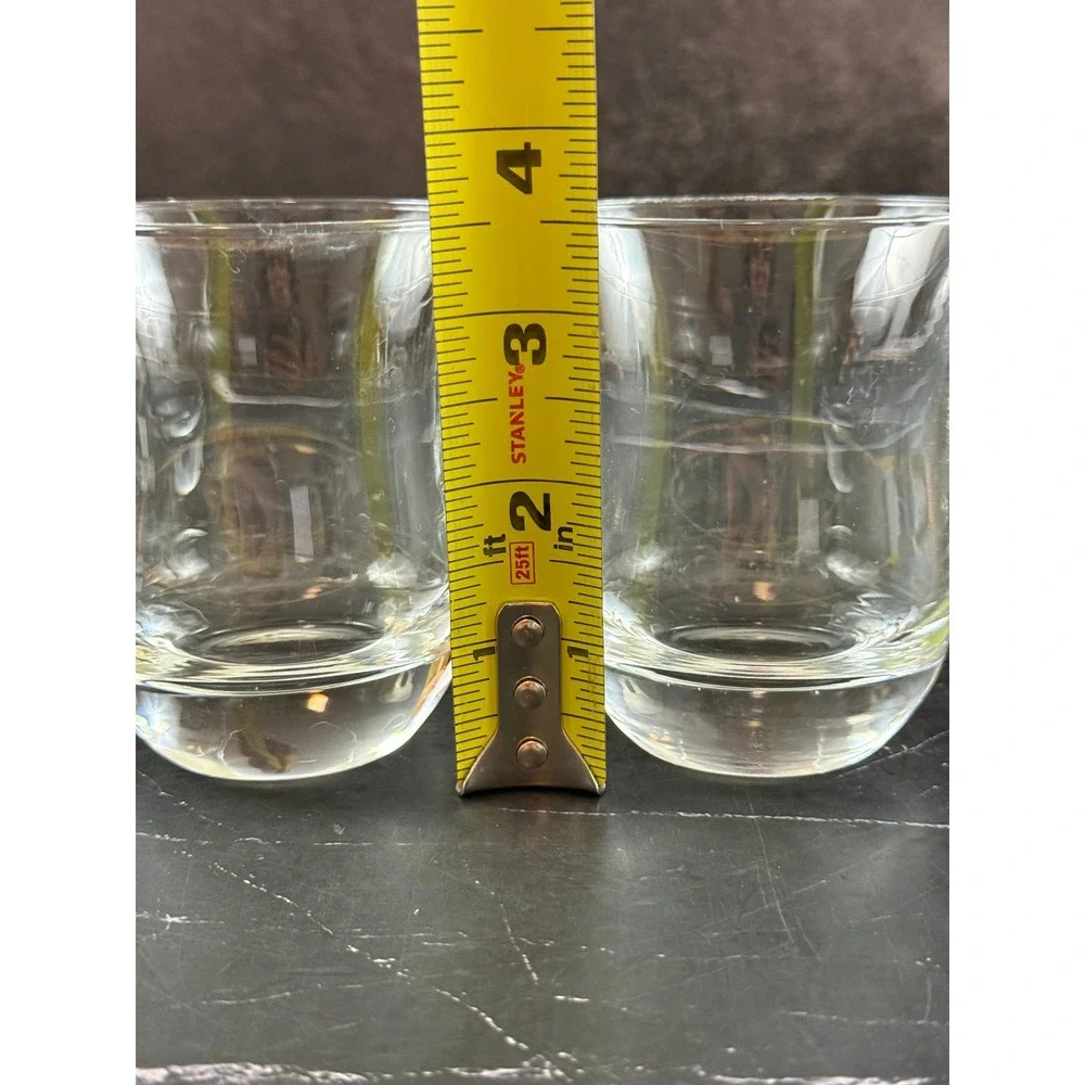 Vintage Pair of Tulip Whiskey Scotch Tasting Glasses 3.5in Tall MINT!